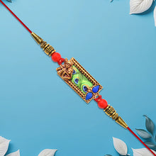 Krishna Rakhi With Peacock Feather Design