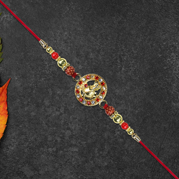 Ganesha Rakhi With Rudraksha
